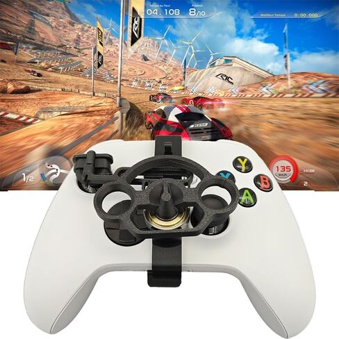 لجهاز Xbox ONE X/S/Elite Racing Games وحدة تحكم مساعدة صغيرة لعجلة القيادة، لعبة محاكاة ألعاب سباقات عصا التحكم [xbox_one]... (أسود) (صنع في الولايات المتحدة الأمريكية) in Saudi Arabia
