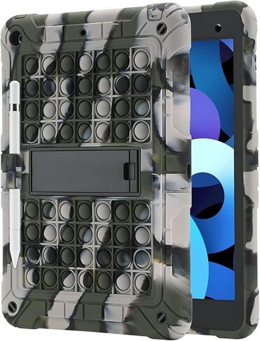 حافظة XZC لجهاز iPad الجيل التاسع/الثامن/السابع (حافظة iPad 10.2 2021/2020/2019) غطاء iPad مقاوم للصدمات للحماية من السقوط مع حامل قلم رصاص وحزام كتف (قوس قزح 2) in Kuwait