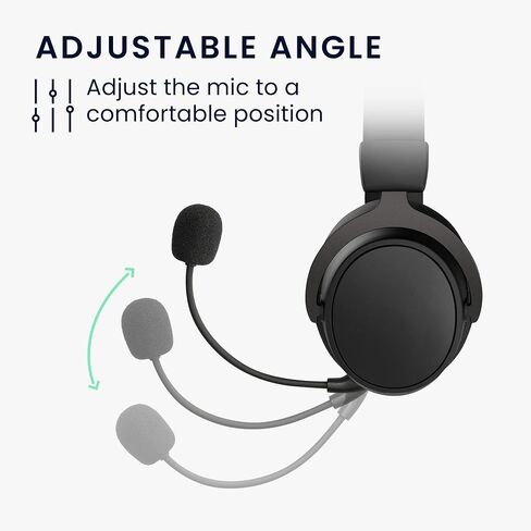 kwmobile Microphone Compatible with Kingston HyperX Cloud III - Replacement Mic for Gaming Headphones - Black in Saudi Arabia