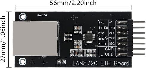 4pcs LAN8720 Ethernet Board High Performance 10 100 Ethernet Physical Layer Transceiver (Phy) Module Kit Embedded Web 3.3V Server for Arduino in Saudi Arabia