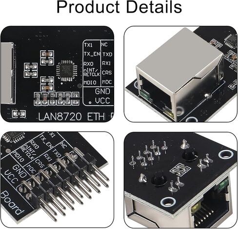 4pcs LAN8720 Ethernet Board High Performance 10 100 Ethernet Physical Layer Transceiver (Phy) Module Kit Embedded Web 3.3V Server for Arduino in Saudi Arabia