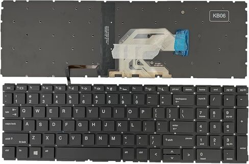 Laptop Replacement US Layout with backlit Keyboard for HP ProBook 450 G6 G7 455 G6 G7 455R G6 G7 Black in Saudi Arabia