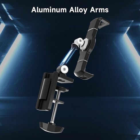 حامل كمبيوتر لوحي من سبائك الألومنيوم من Suptek للمكتب، حامل ذراع قابل للتعديل وقابل للطي متوافق مع iPad 10/9th، iPad 13/12.9 Pro، شاشة محمولة 12.9-18.6 بوصة، YF208BV1 in Kuwait