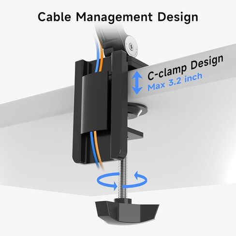حامل كمبيوتر لوحي من سبائك الألومنيوم من Suptek للمكتب، حامل ذراع قابل للتعديل وقابل للطي متوافق مع iPad 10/9th، iPad 13/12.9 Pro، شاشة محمولة 12.9-18.6 بوصة، YF208BV1 in Kuwait