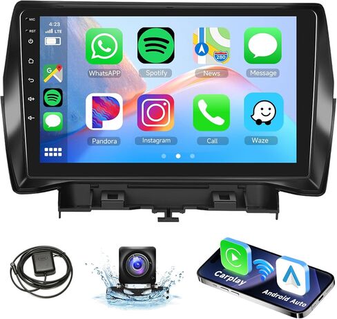 2G 64G لسيارة Ford Escape Kuga 2013-2019 Android Car Stereo Radio Carplay، Rimoody 9 بوصة شاشة تعمل باللمس راديو السيارة مع Android Auto Mirror Link Bluetooth FM/RDS GPS WiFi HiFi SWC كاميرا احتياطية in Saudi Arabia