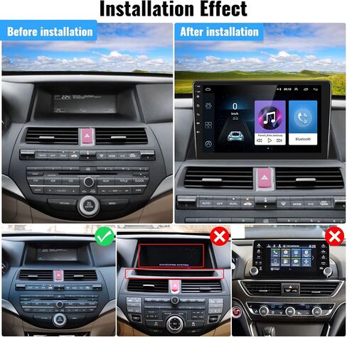 SIXWIN Android Car Stereo لهوندا أكورد 2008 2009 2010 2011 2012 2013 10.1 بوصة شاشة تعمل باللمس بلوتوث راديو السيارة مع نظام تحديد المواقع والملاحة واي فاي مرآة رابط SWC FM راديو USB SD AUX + كاميرا احتياطية هيئة التصنيع العسكري in Kuwait