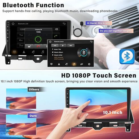 SIXWIN Android Car Stereo لهوندا أكورد 2008 2009 2010 2011 2012 2013 10.1 بوصة شاشة تعمل باللمس بلوتوث راديو السيارة مع نظام تحديد المواقع والملاحة واي فاي مرآة رابط SWC FM راديو USB SD AUX + كاميرا احتياطية هيئة التصنيع العسكري in Kuwait