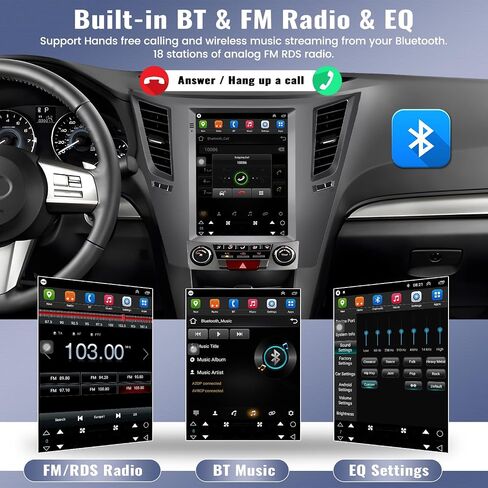 【2G+64G】 ستيريو راديو السيارة Android 13 لسيارة Subaru Outback Legacy 2010 2011 2012 2013 2014 في Dash GPS Navigation، 9.7 بوصة شاشة لمس عمودية راديو بلوتوث، FM/WiFi/مرآة Link/SWC+كاميرا احتياطية وميكروفون in Saudi Arabia