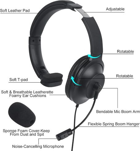 XPR3000e XPR3300e Single Side Noise Cancelling Radio Headset Overhead Walkie Talkie Headphone with Boom Mic PTT for XPR3500 XPR3500e XPR3000 XPR3300 (XPR 3000 3300 3500 3000e 3300e 3500e) in Saudi Arabia
