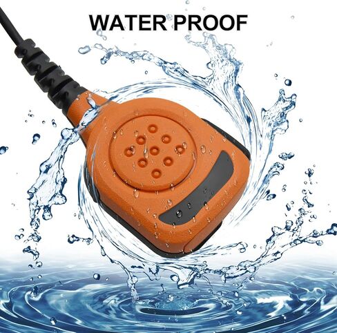 Waterproof Radio Speaker Mic Walkie Talkie Shoulder Handheld Microphone with PTT for hytera BD502 BD502i BD552i BD612i PD502 PD502i PD402i PD482i TC-508 RCA RDR2500 Orange (BD502i-01) in Saudi Arabia