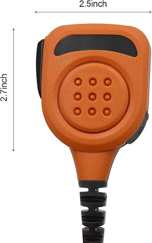 Waterproof Radio Speaker Mic Walkie Talkie Shoulder Handheld Microphone with PTT for hytera BD502 BD502i BD552i BD612i PD502 PD502i PD402i PD482i TC-508 RCA RDR2500 Orange (BD502i-01) in Saudi Arabia
