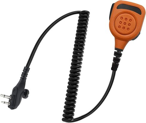 Waterproof Radio Speaker Mic Walkie Talkie Shoulder Handheld Microphone with PTT for hytera BD502 BD502i BD552i BD612i PD502 PD502i PD402i PD482i TC-508 RCA RDR2500 Orange (BD502i-01) in Saudi Arabia