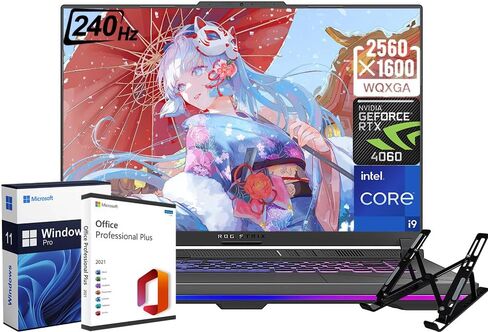 ASUS ROG Strix G16 Gaming Laptop - 16" 240Hz WQXGA Display, Intel 24-Core i9-14900HX, GeForce RTX 4070, 64GB DDR5 RAM, 1TB SSD, WiFi 6E, Backlit Keyboard, Win11 Pro & Microsoft Office Lifetime License in Saudi Arabia