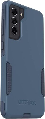 حافظة OtterBox Commuter Series لهاتف Samsung Galaxy S21 FE 5G (فقط) - عبوة غير مخصصة للبيع بالتجزئة - Rock Skip Way (أزرق) in Saudi Arabia
