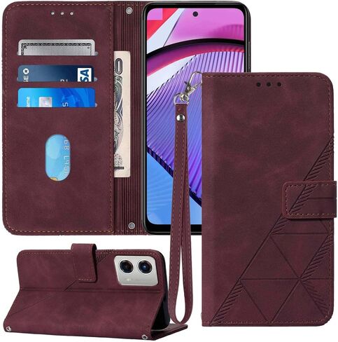 Designed for Moto G 5G 2023 Case Wallet,[Kickstand][Wrist Strap][Card Holder Slots] TPU Interior Protective for Moto G 5G 2023 Phone Case,PU Leather Flip Cases Cover for Moto G 5G (2023) (Blue) in Saudi Arabia