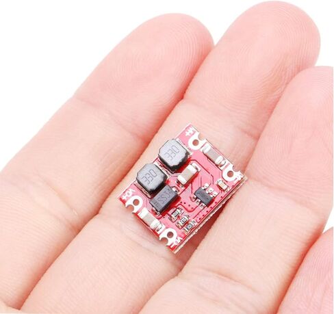 5 pcs 5V Buck Boost Power Module S09 Automatic Boost Buck Converter Module Input 3V-15V Output 3.3V/5V with red and Black Cable for Electronic DIY PCB in Saudi Arabia