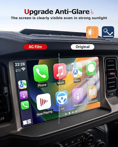 Matte Screen Protector For Bronco 2024 2023 2022 2021,12Inch Tempered Glass Protective Film Compatible With Ford Bronco,Anti-Glare Infotainment Accessories in Saudi Arabia