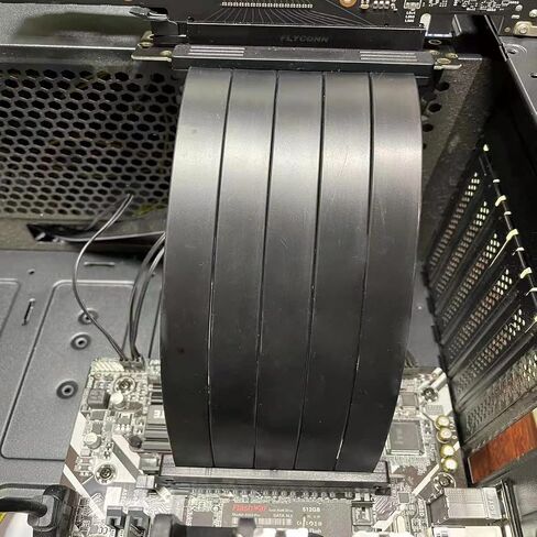 كابل رفع موسع PCIE 3.0 x16، كابل تمديد لبطاقة الرسومات بمنفذ PCI-E مرن عالي السرعة بزاوية يمنى PCI-E - 150 مم in Kuwait