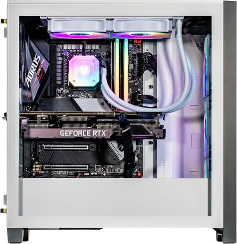 Velztorm iCUE Certified Argentux Custom Built Gaming Desktop PC (Intel i7-11700K 8-Core, 16GB RAM, 512GB PCIe SSD + 1TB HDD (3.5), GeForce GTX 1660 Super, Wifi, Bluetooth, USB 3.2, Win 10 Home) in Saudi Arabia