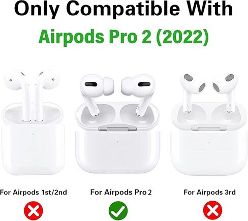 غطاء حماية بتصميم نمط الرسوم المتحركة لجهاز AirPods Pro الجيل الثاني مع سلسلة مفاتيح، جراب Anime لطيف متوافق مع Airpods pro 2، غطاء سماعة رأس من السيليكون الناعم الواقي بالكامل ومقاوم للصدمات in Kuwait