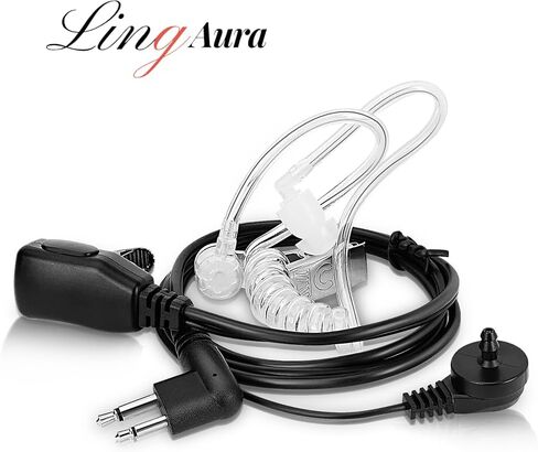 حافظة مكونة من 10 سماعات أذن أنبوبية صوتية سرية مع ميكروفون PTT لموتورولا cp200 cp200d bc130 drl1020 drl1060 cls1110 cls1410 rdm2070d cp100d cp185 جهاز اتصال لاسلكي ثنائي الاتجاه (10 عبوات) in Kuwait