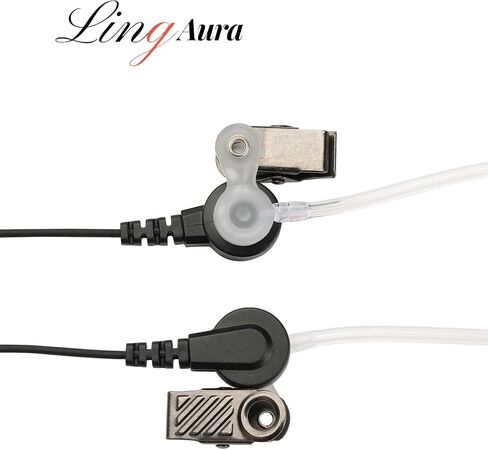 حافظة مكونة من 10 سماعات أذن أنبوبية صوتية سرية مع ميكروفون PTT لموتورولا cp200 cp200d bc130 drl1020 drl1060 cls1110 cls1410 rdm2070d cp100d cp185 جهاز اتصال لاسلكي ثنائي الاتجاه (10 عبوات) in Kuwait