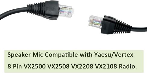 MH-67A8J ميكروفون مكبر صوت 8 سنون ميكروفون محمول محمول متوافق مع راديو Yaesu/Vertex VX2500 VX2508 VX2208 VX2108 in Saudi Arabia