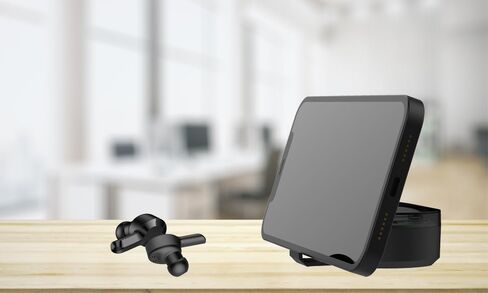 TrueBuds Wireless Earbuds - Bluetooth 5.0, Touch Controls, Voice Assistant Compatible, LED Charging Case, Ergonomic Comfort, Built-In Phone Stand, Water Resistant, 12-Hour Battery Life (Black) in Saudi Arabia