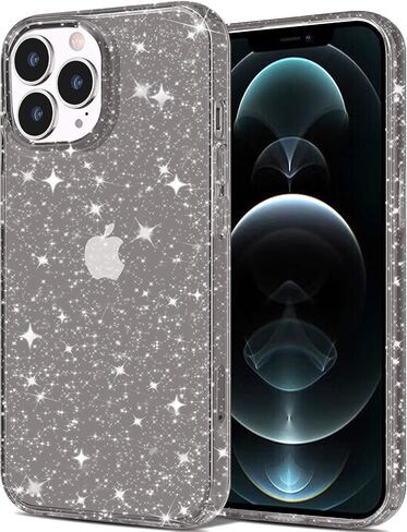 حافظة JJGoo متوافقة مع هاتف iPhone 12 Pro Max، شفافة، ناعمة ومضادة للصدمات، حافظة هاتف رفيعة وممتصة للصدمات in Kuwait