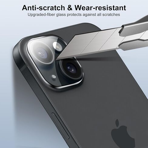 واقي عدسة الكاميرا (3 عبوات) متوافق مع iPhone 14 وiPhone 14 Plus، غطاء حماية لعدسة الكاميرا، شفاف عالي الدقة مضاد للخدش in Kuwait