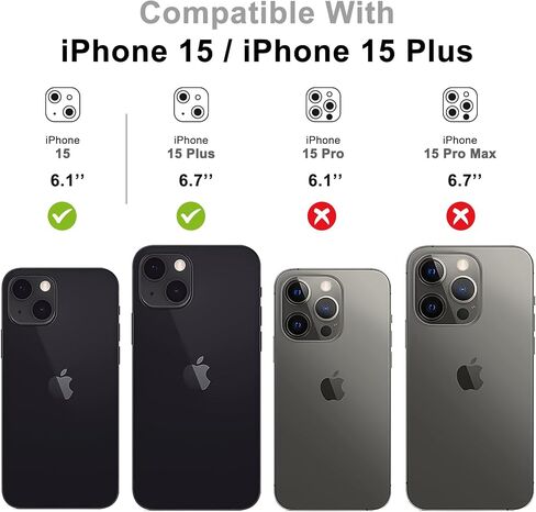واقي عدسة الكاميرا (3 عبوات) متوافق مع iPhone 14 وiPhone 14 Plus، غطاء حماية لعدسة الكاميرا، شفاف عالي الدقة مضاد للخدش in Kuwait