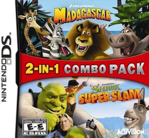 2 in 1: Madagascar / Shrek Super Slam - Nintendo DS (Renewed) in Saudi Arabia