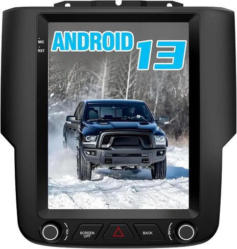 ستيريو راديو السيارة 9.7 بوصة لسيارة دودج رام 1500 2500 3500 2013-2018 2G RAM 32G ROM مع CarPlay أندرويد أوتو بلوتوث واي فاي in Saudi Arabia