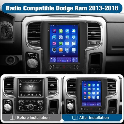 ستيريو راديو السيارة 9.7 بوصة لسيارة دودج رام 1500 2500 3500 2013-2018 2G RAM 32G ROM مع CarPlay أندرويد أوتو بلوتوث واي فاي in Saudi Arabia