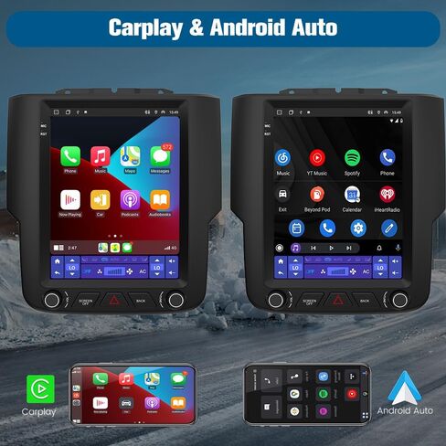 ستيريو راديو السيارة 9.7 بوصة لسيارة دودج رام 1500 2500 3500 2013-2018 2G RAM 32G ROM مع CarPlay أندرويد أوتو بلوتوث واي فاي in Saudi Arabia
