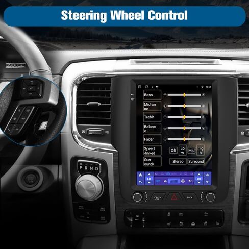 ستيريو راديو السيارة 9.7 بوصة لسيارة دودج رام 1500 2500 3500 2013-2018 2G RAM 32G ROM مع CarPlay أندرويد أوتو بلوتوث واي فاي in Saudi Arabia