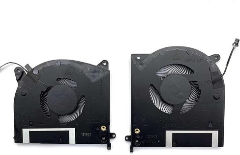 BestParts استبدال مروحة تبريد CPU + GPU الأصلية الجديدة لـ Dell Alienware M15 R2 (سلسلة RTX 2060/2070/ 2080)، P/N: 0X9FRW DFSCK324162A2P DFS2013121H0T (ليس لسلسلة GTX) مروحة 12 فولت in Saudi Arabia