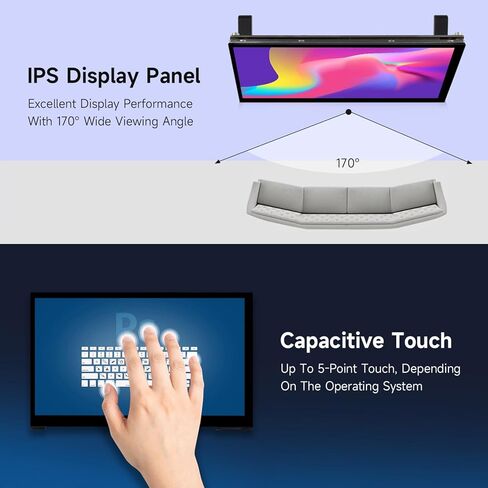 LUCKFOX Touchscreen,7 inch HDMI 1024x600 Portable Monitor Compatible with Raspberry Pi 5 5/4/4B/3/3B/Zero 2 W/All Pi version,Plug & Play LCD IPS Display with Stand in Saudi Arabia