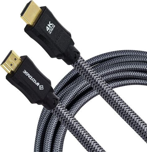 كابل IFOOTAGE 4K HDMI إلى Displayport، كابل HDMI من الألياف الضوئية مع محول HDMI، 4K@60 هرتز/18 جيجابت في الثانية/Ultra HD/ARC/Dynamic HR، كابل HDMI طويل، متوافق مع الكاميرا/كاميرا الفيديو/جهاز العرض/PS4/PS5-32FT/10M in Saudi Arabia