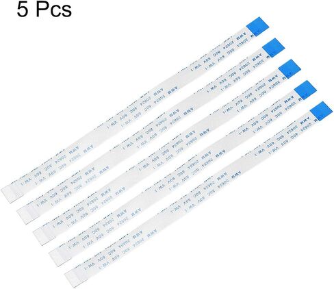 uxcell Flexible Flat Cable, 16 Pins 0.5mm Pitch 150mm FPC FFC Flexible Ribbon Cable for LCD TV DVD Player Laptop 5Pcs (B Type) in Saudi Arabia