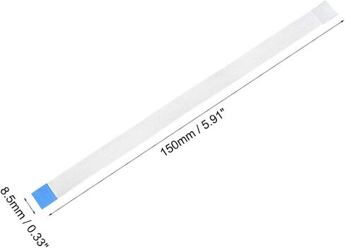 uxcell Flexible Flat Cable, 16 Pins 0.5mm Pitch 150mm FPC FFC Flexible Ribbon Cable for LCD TV DVD Player Laptop 5Pcs (B Type) in Saudi Arabia