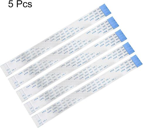 uxcell Flexible Flat Cable, 16 Pins 0.5mm Pitch 150mm FPC FFC Flexible Ribbon Cable for LCD TV DVD Player Laptop 5Pcs (B Type) in Saudi Arabia