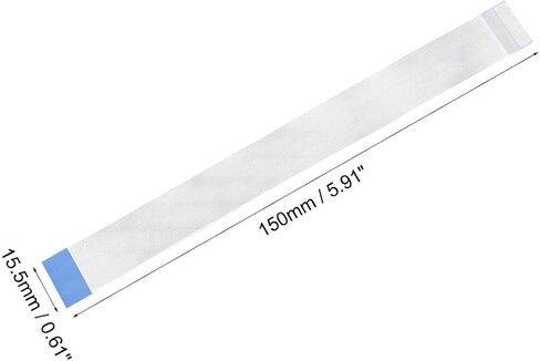 uxcell Flexible Flat Cable, 16 Pins 0.5mm Pitch 150mm FPC FFC Flexible Ribbon Cable for LCD TV DVD Player Laptop 5Pcs (B Type) in Saudi Arabia