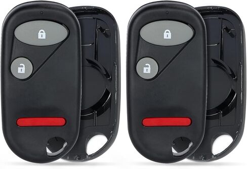 قطعتان من غطاء مفتاح التحكم عن بعد للدخول بدون مفتاح مناسب لعنصر Honda 2004-2011 لـ Civic Si 2002- 2011 لـ CR-V 2002 -2004 NHVWB1U523 / NHVWB1U521 3 أزرار، أغطية مفاتيح فارغة in Saudi Arabia