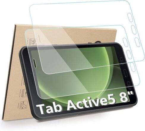 [عبوتان] واقي شاشة متوافق مع هاتف Samsung Galaxy Tab Active5 8 بوصة إصدار 2024 (SM-X300/SM-X306B)، [وضوح HD] [9 صلابة] استبدال الزجاج المقوى لجهاز Galaxy Tab Active5 8" in Saudi Arabia