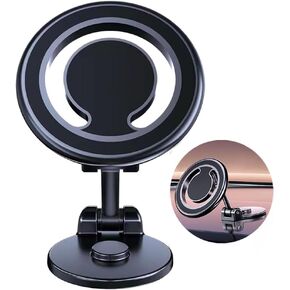 Car Phone Holder Mount for Car Mount Suction Adhesive Rotary Folding Cell Phone Car Mount Phone Holders for Your Car Mount Center Console Compatible with iPhone Huawei, Xiaomi Samsung