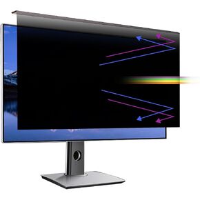 Computer Privacy Screen for Monitor, 27 Inch Hanging Privacy Screen Filter, Anti-Glare & Anti Blue Light Screen Protector Shield， Universal for Aspect Ratio 16:9 Screen.