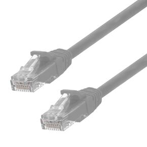 NavePoint Patch Cable, CAT6, UTP, 24AWG/7 * 0.18 MM, 0.5 Ft, 10 Pack, Gray