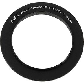 Macro Reverse Ring 49mm Compatible with Nikon Z - Camera Mount to 49mm Filter Thread Adapter for Nikon Z-Mount Cameras