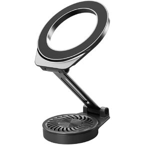 Fits Mag-Safe Phone Car Mount with Fragrance Diffuser,Adjustable Magnetic Car Phone Holder,2 in 1 Car Mount Dash Fit for iPhone Mag-Safe Case & All Smartphone (Space Grey)